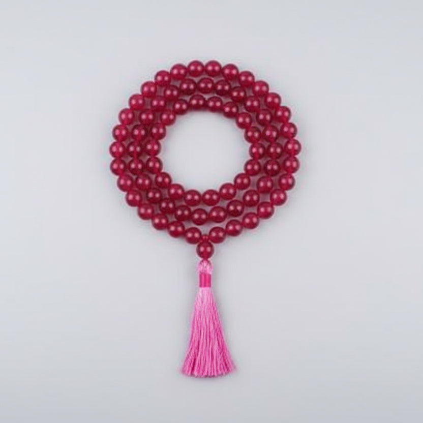 Pink Agate Rosary (8 mm)