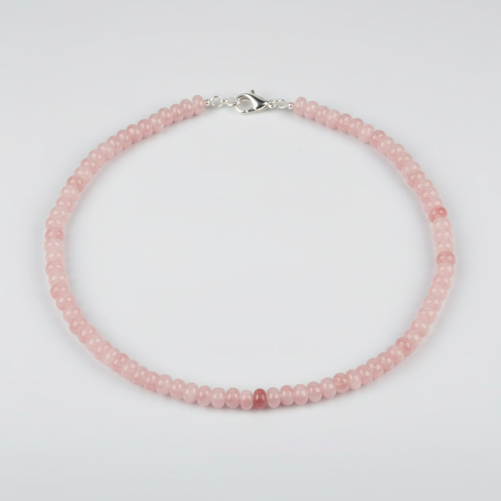 Pink Rose Quartz Necklace