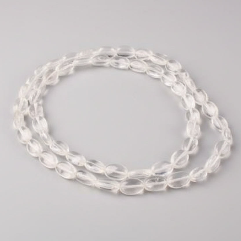 Quartz Oval Mala (9 mm)-108 Beads