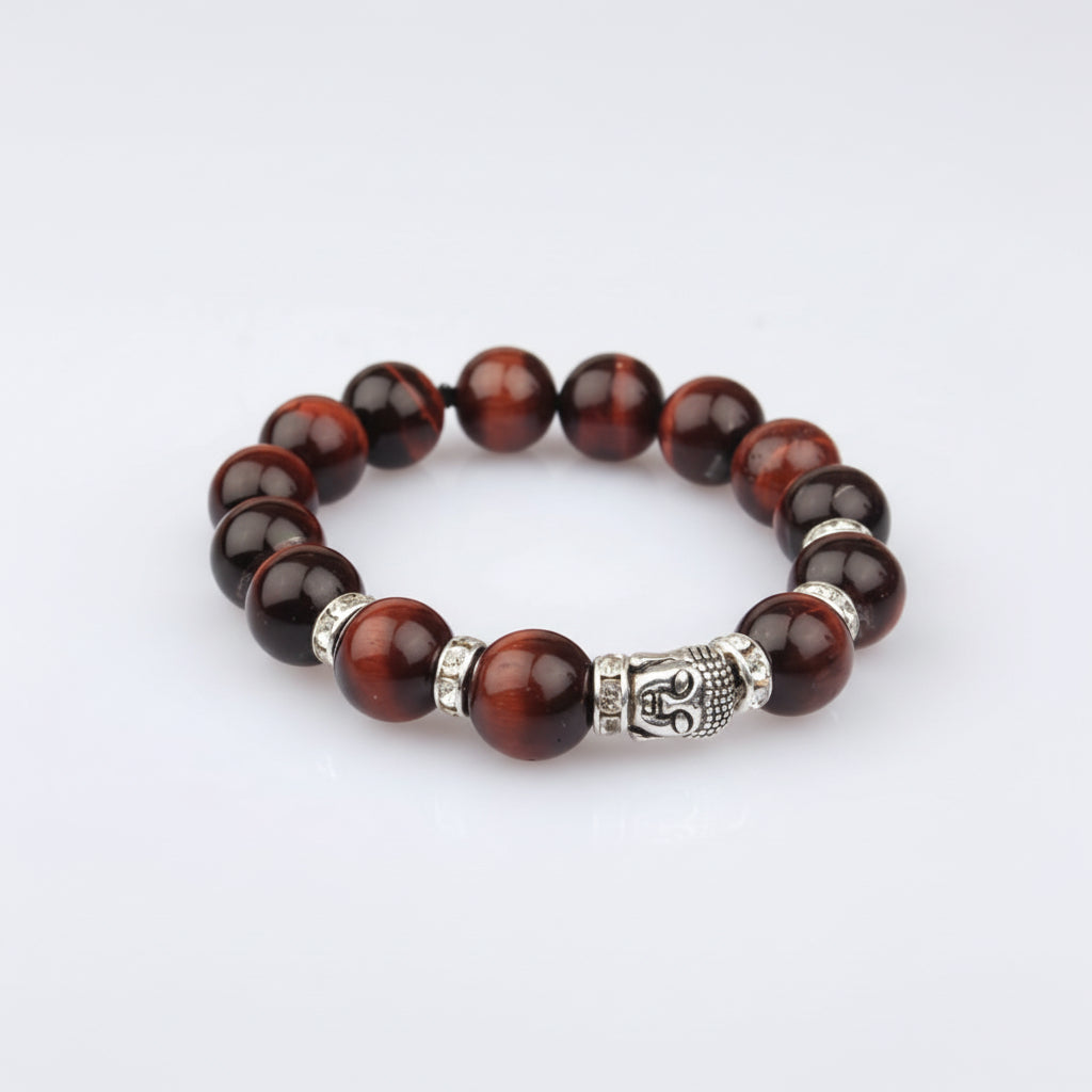 Red Tiger Eye Buddha Bracelet