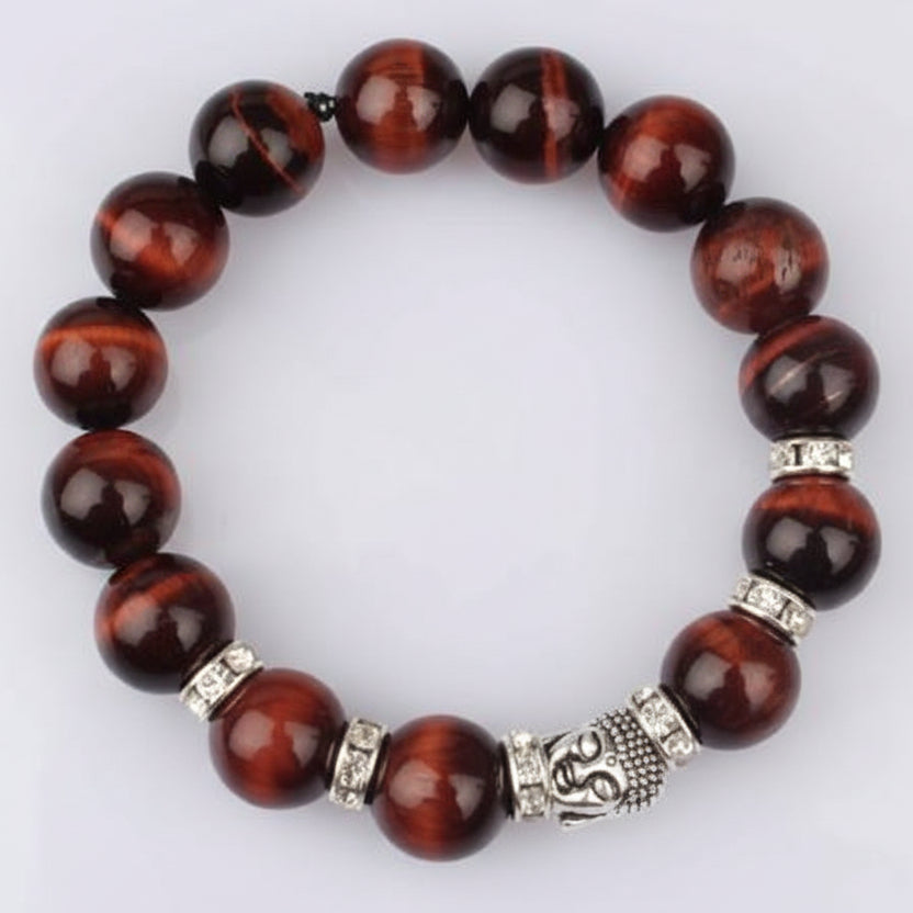 Red Tiger Eye Buddha Bracelet