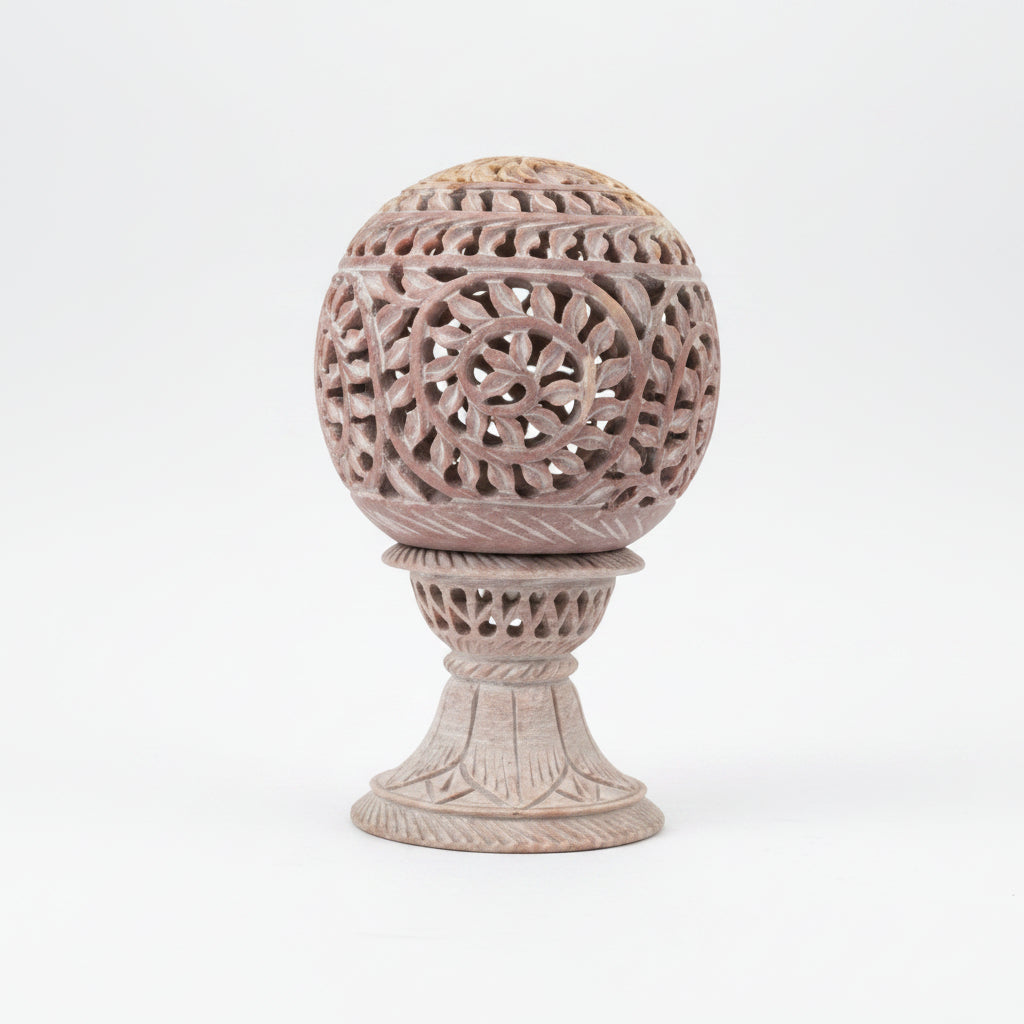 Rock Dhoop burner and casting lamp-with Charcoal and Oudh Powder
