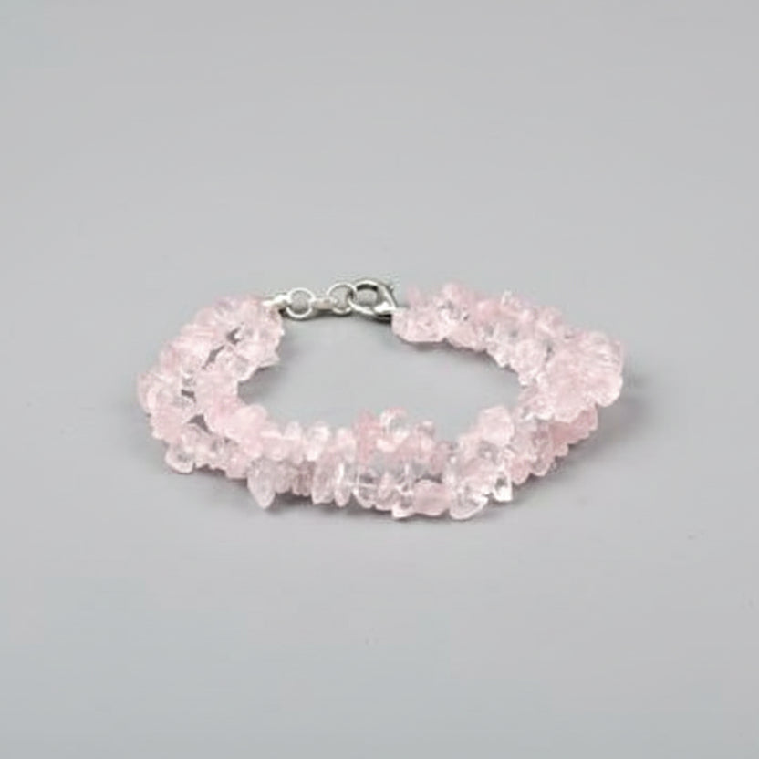 Rose Quartz Double Turn Bracelet