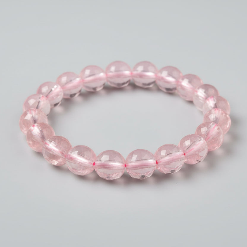 Rose Quartz Faceted Bracelet (II)
