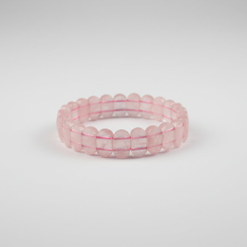 Rose Quartz Faceted Bracelet (IV)