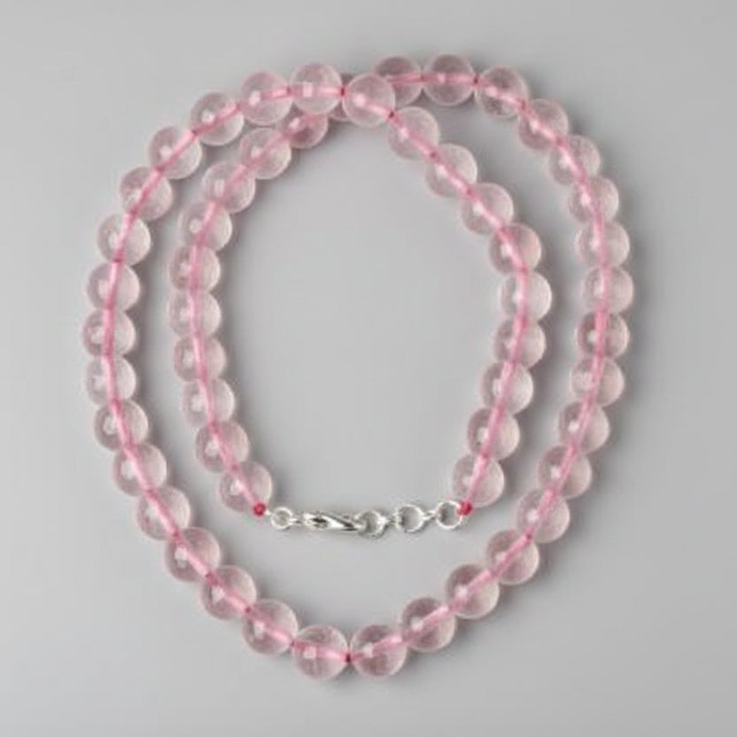 Rose Quartz Faceted Mala (10 mm)-108+1 Beads