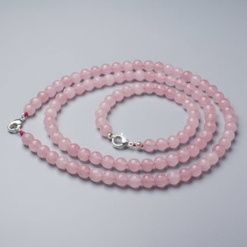 Rose Quartz Faceted Mala (8 mm)-108+1 Beads