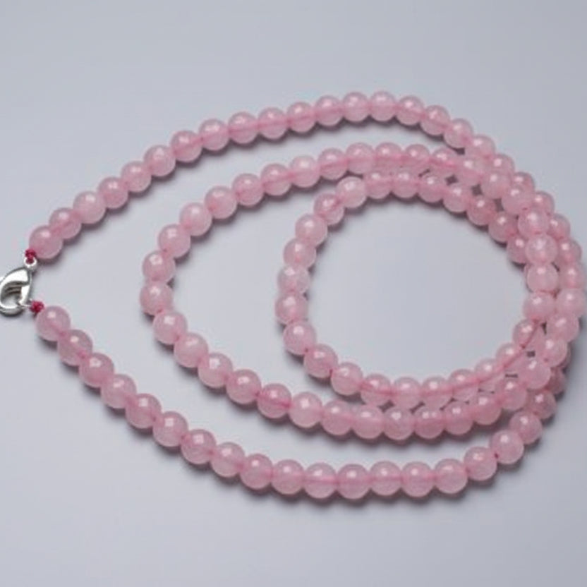 Rose Quartz Faceted Mala (8 mm)-54 Beads