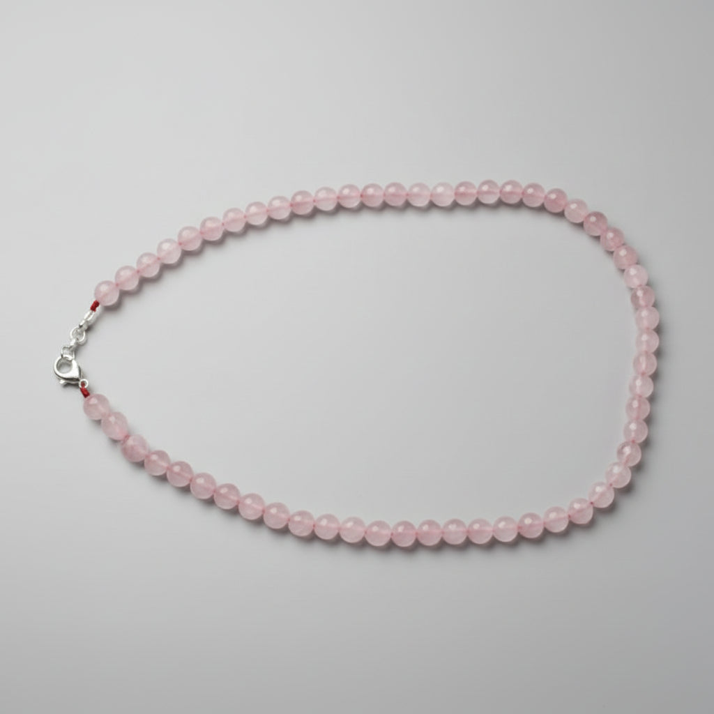 Rose Quartz Faceted Mala (8 mm)-108 Beads
