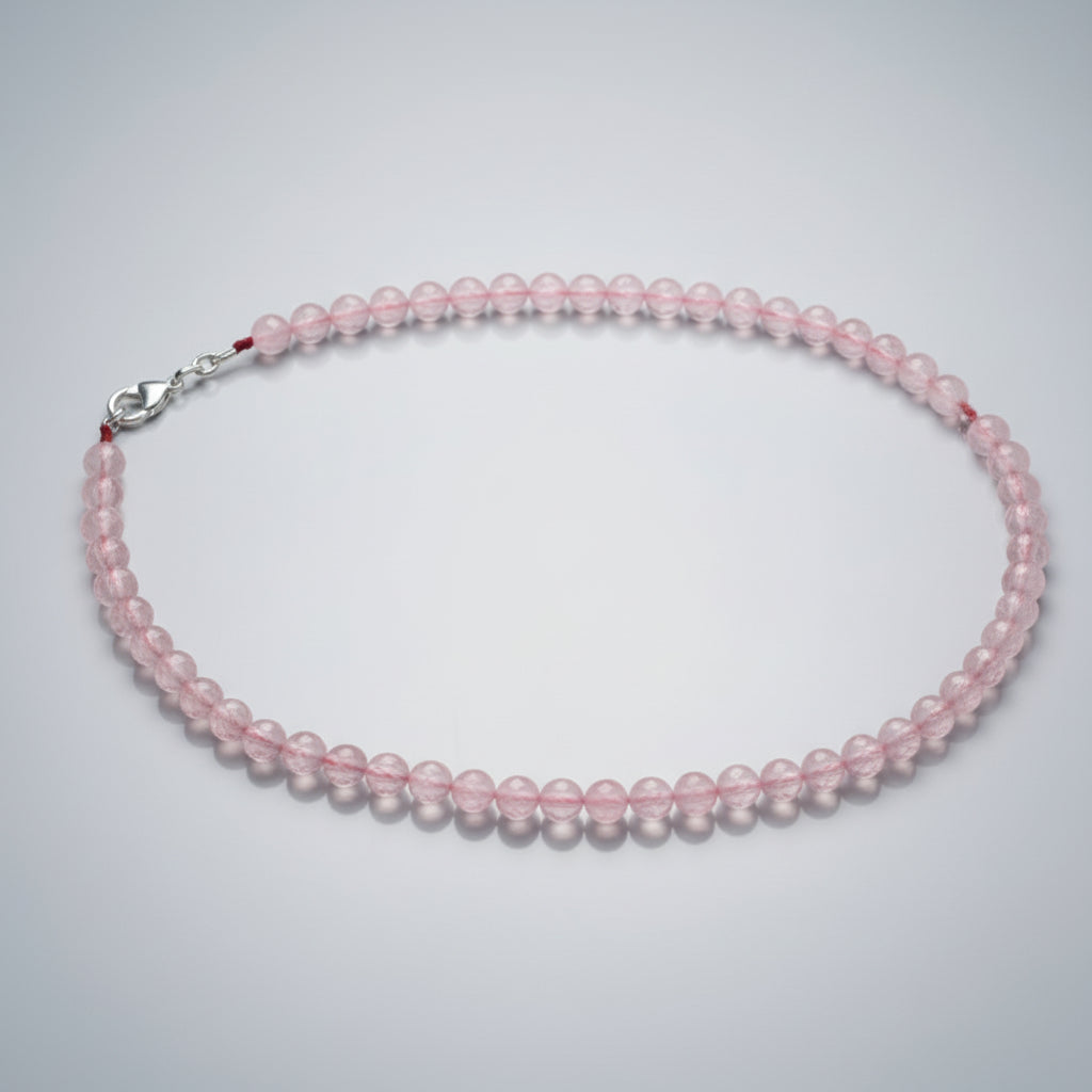 Rose Quartz Faceted Mala (8 mm)-108+1 Beads