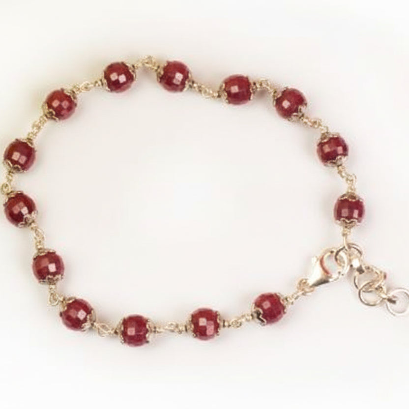 Ruby Faceted Bracelet (III)