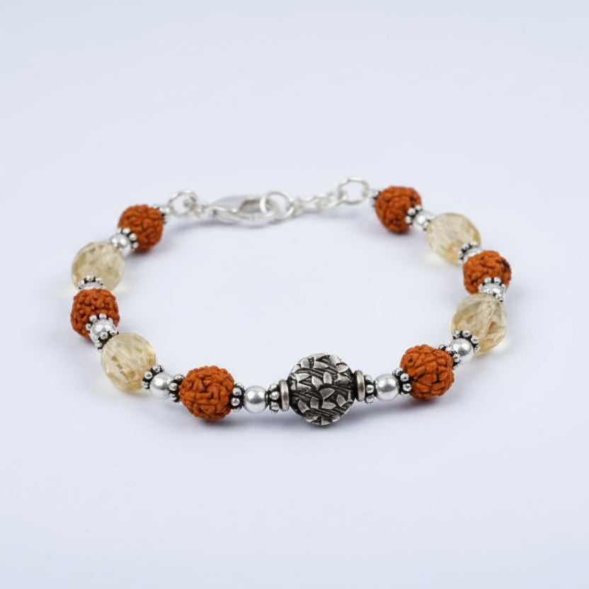 Rudraksha Citrine Bracelet (I)