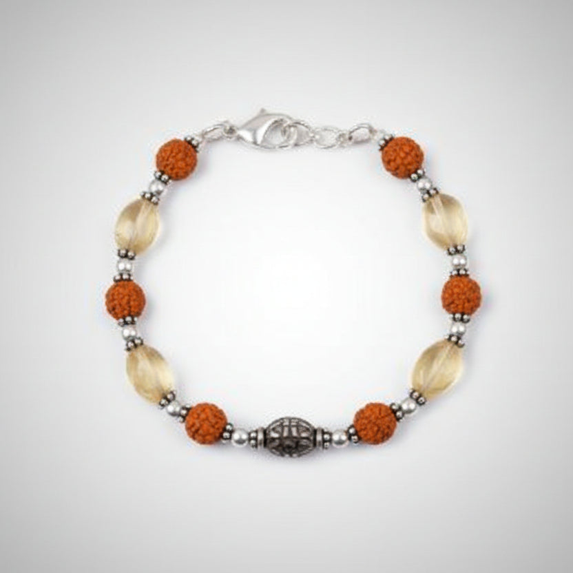 Rudraksha Citrine Bracelet (I)