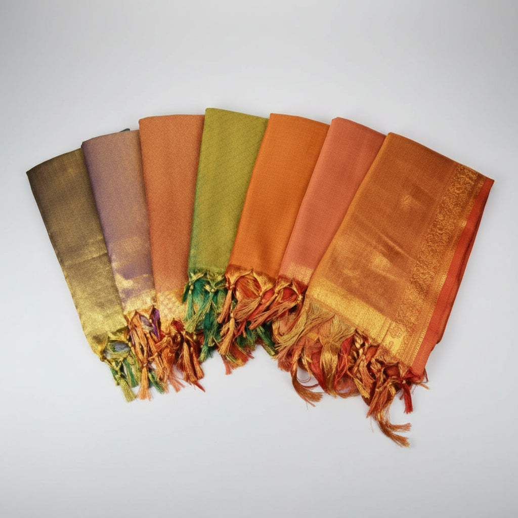 Art Silk Shawl Design VII-Light Pink