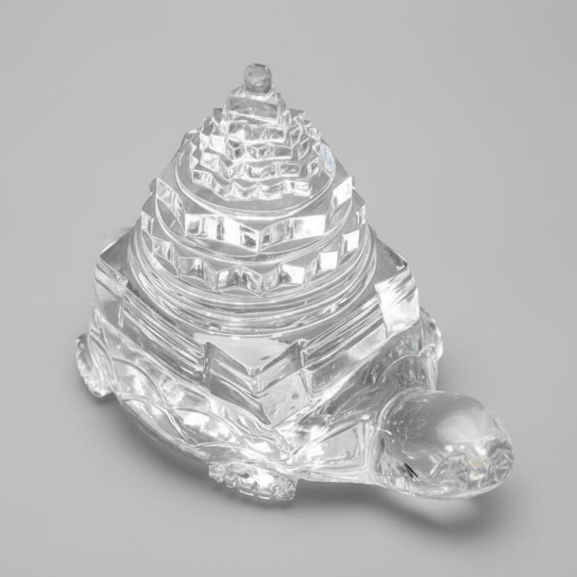 Shree Yantra in Sphatik on Tortoise 210 gms