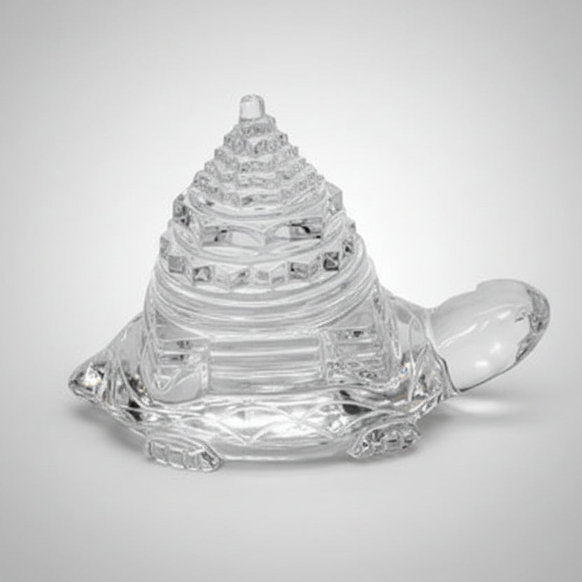 Shree Yantra in Sphatik on Tortoise 210 gms