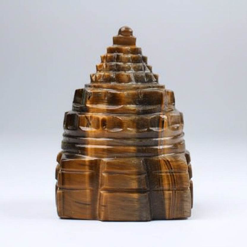 Shree Yantra in Tiger Eye Stone 200 to 210 gms