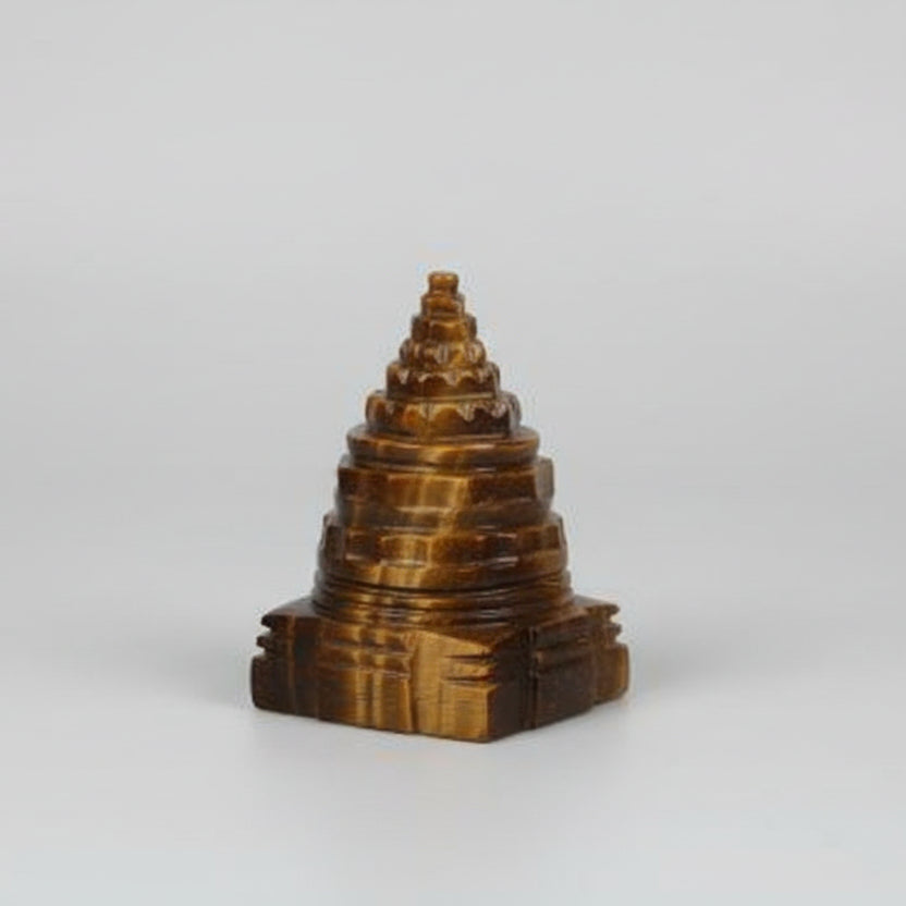 Shree Yantra in Tiger Eye Stone 60 gms
