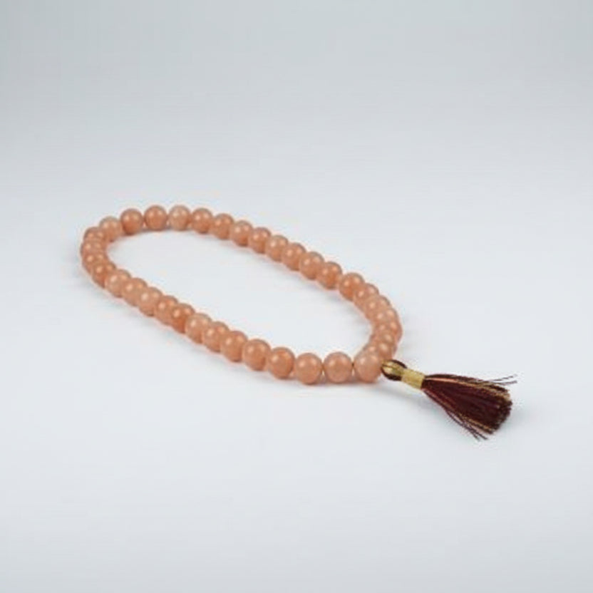 Sunstone Round Mala (10 mm)-72+1 Beads