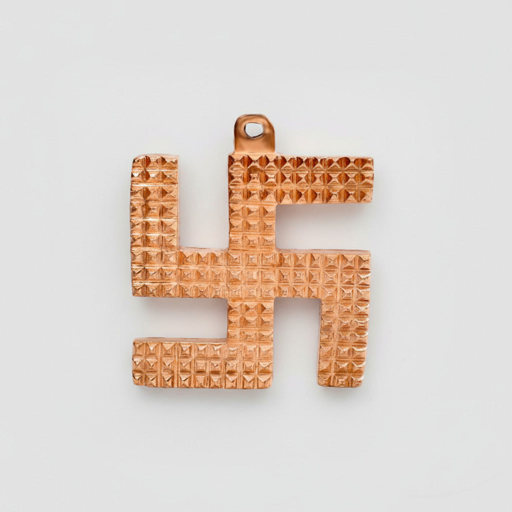 Swastik Pyramid in copper-Small