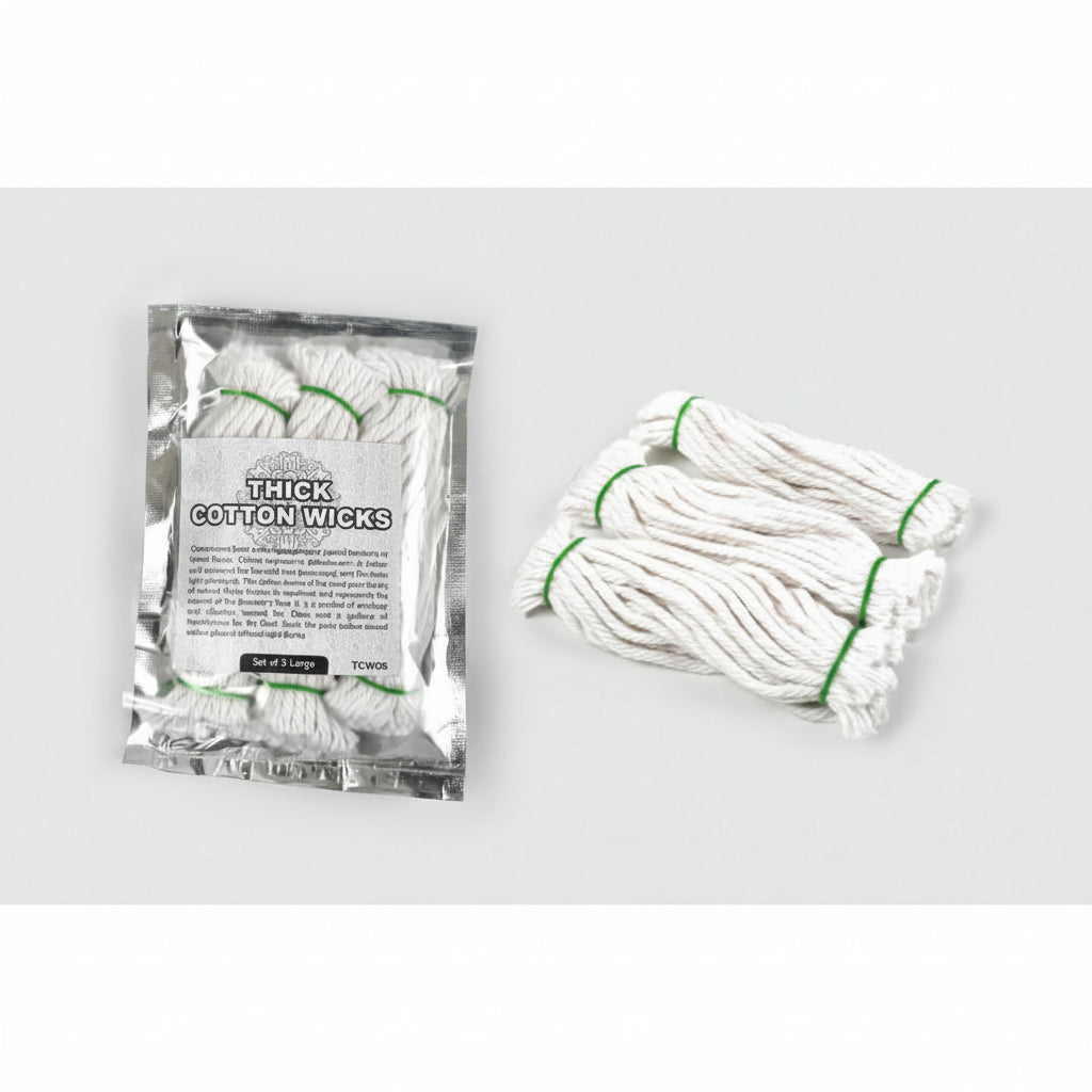 Thick Cotton Wicks-80 Wicks (2.5 inches Length)