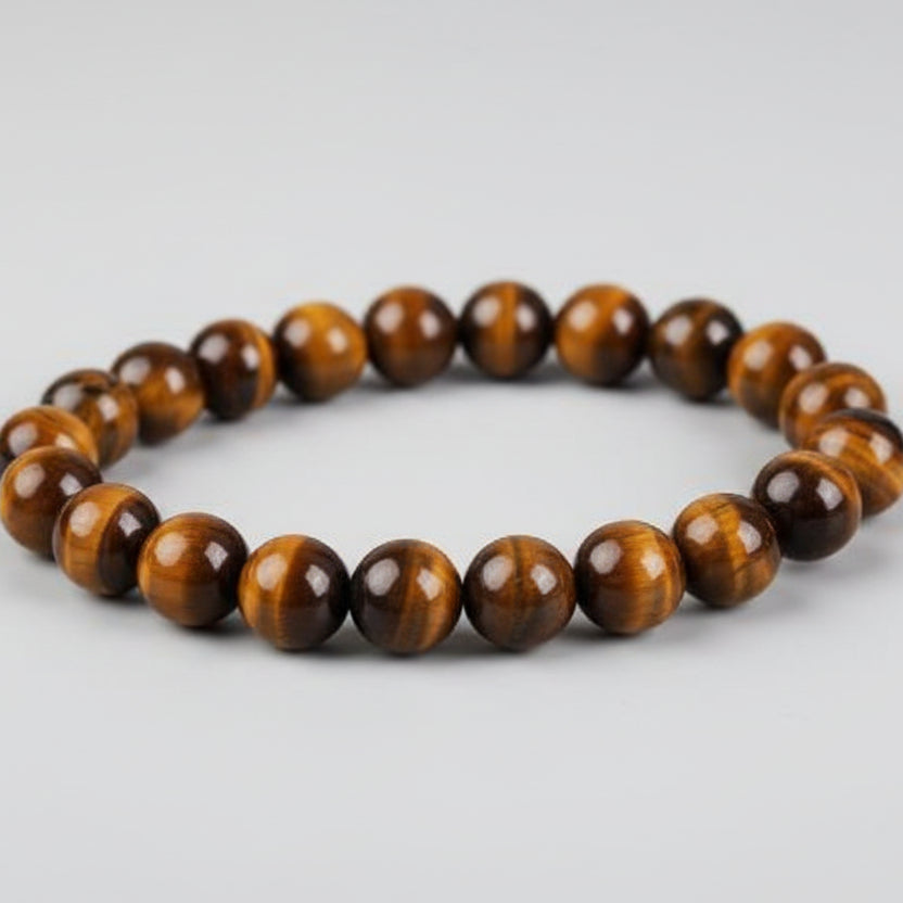 Tiger Eye Bracelet (8 mm)-Elastic