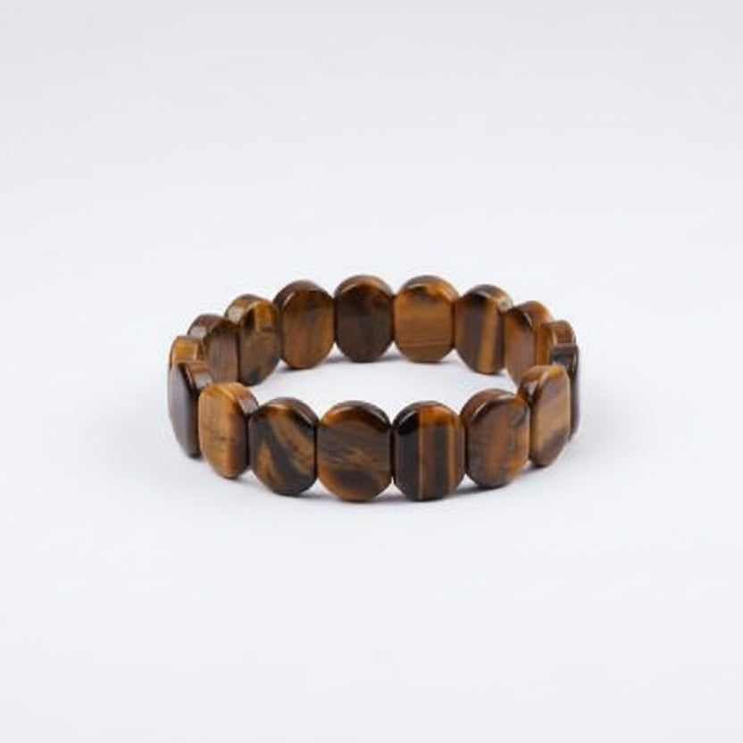 Tiger Eye Bracelet (Oval Beads)