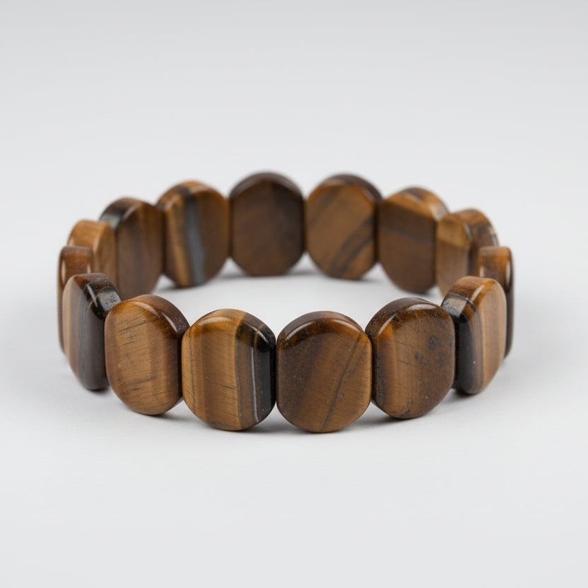 Tiger Eye Bracelet (Oval Beads)