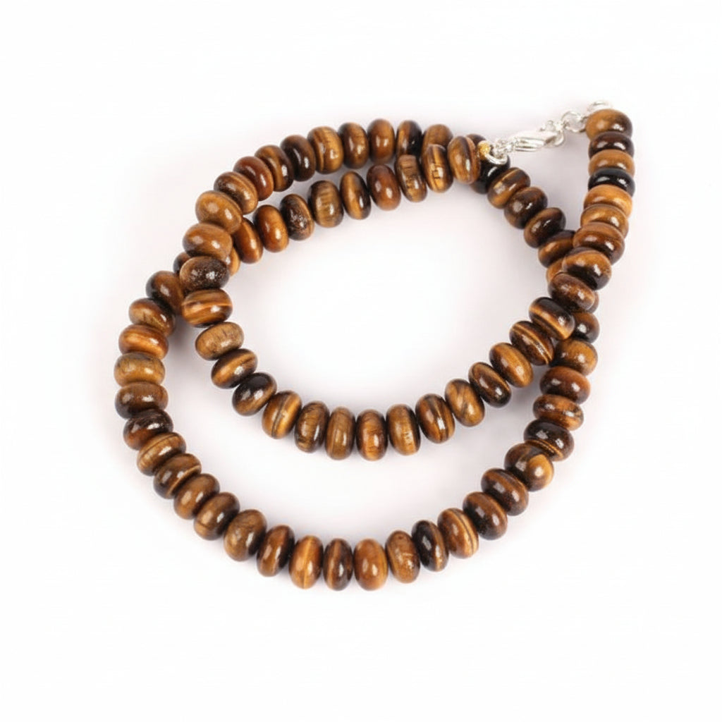 Tiger Eye Necklace (Elliptical Beads)