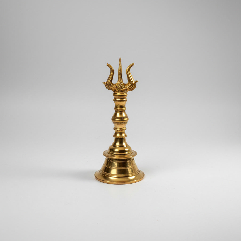 Trishul Bell In Brass