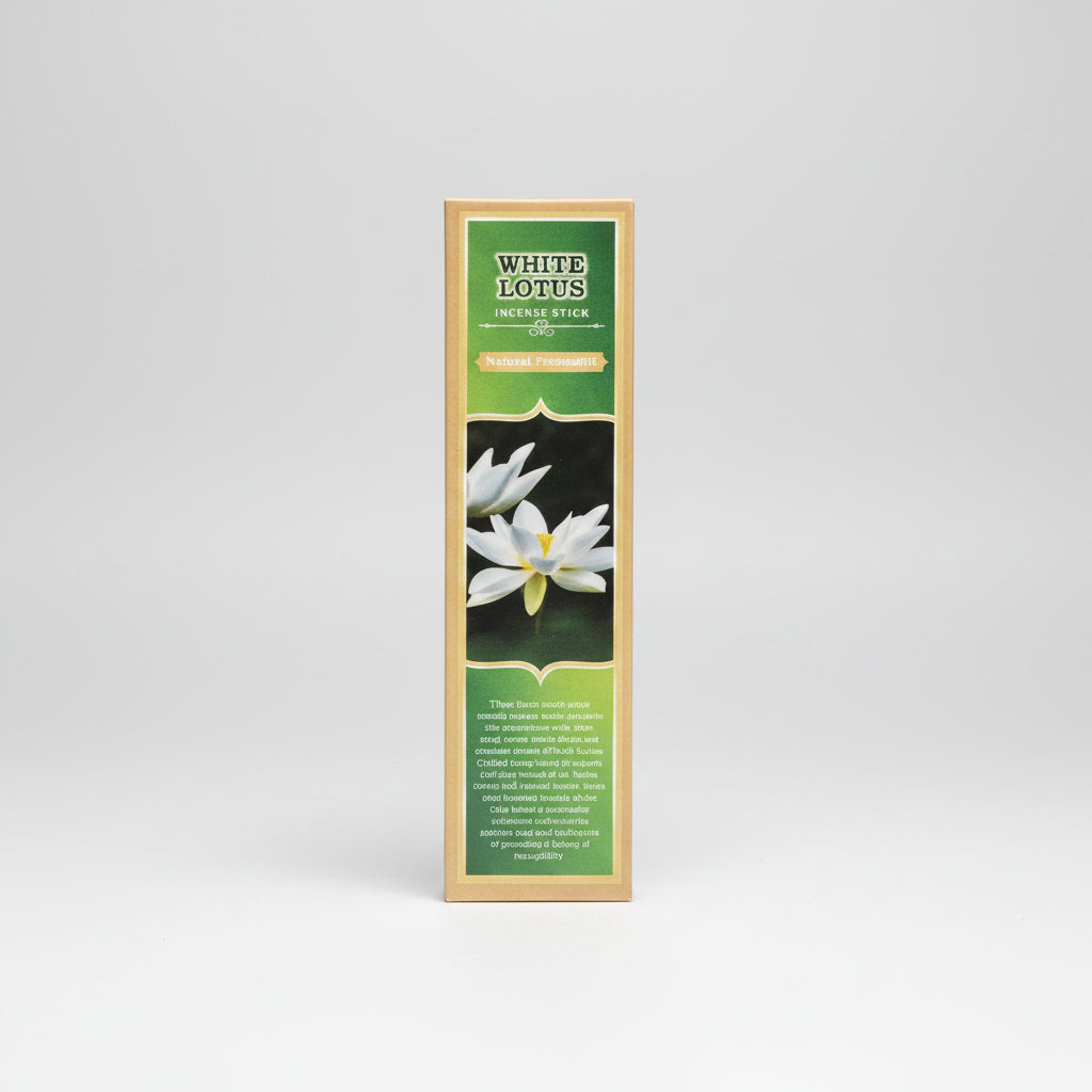 White Lotus Incense Stick (Natural Fragrance)-30 Sticks