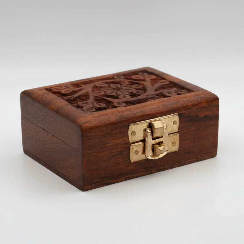 Wooden Rudraksha Chest-Regular