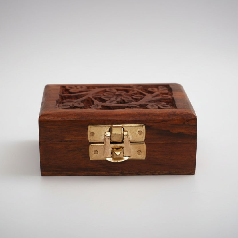 Wooden Rudraksha Chest-Large
