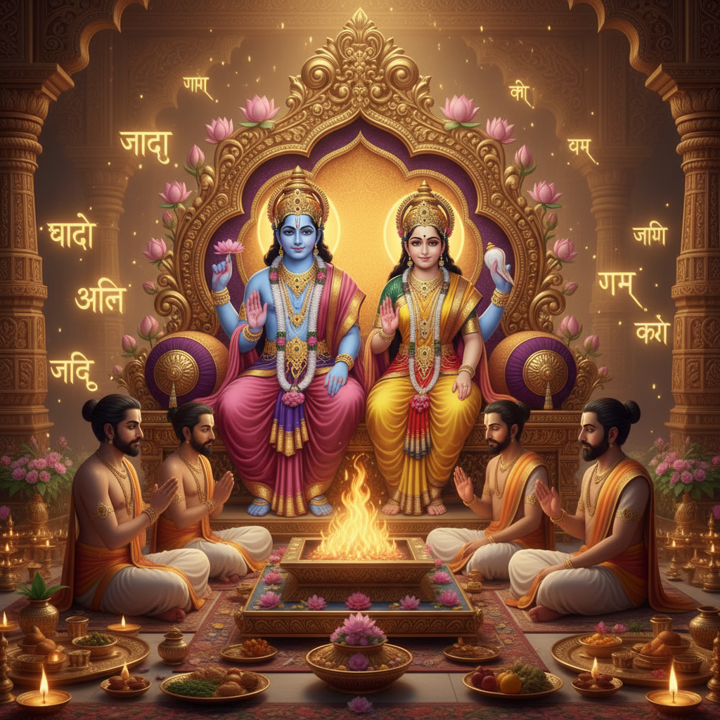 Lakshmi Narayana Pooja for Marriage and wealth-11000 Chants 3 pandits 3d, square img