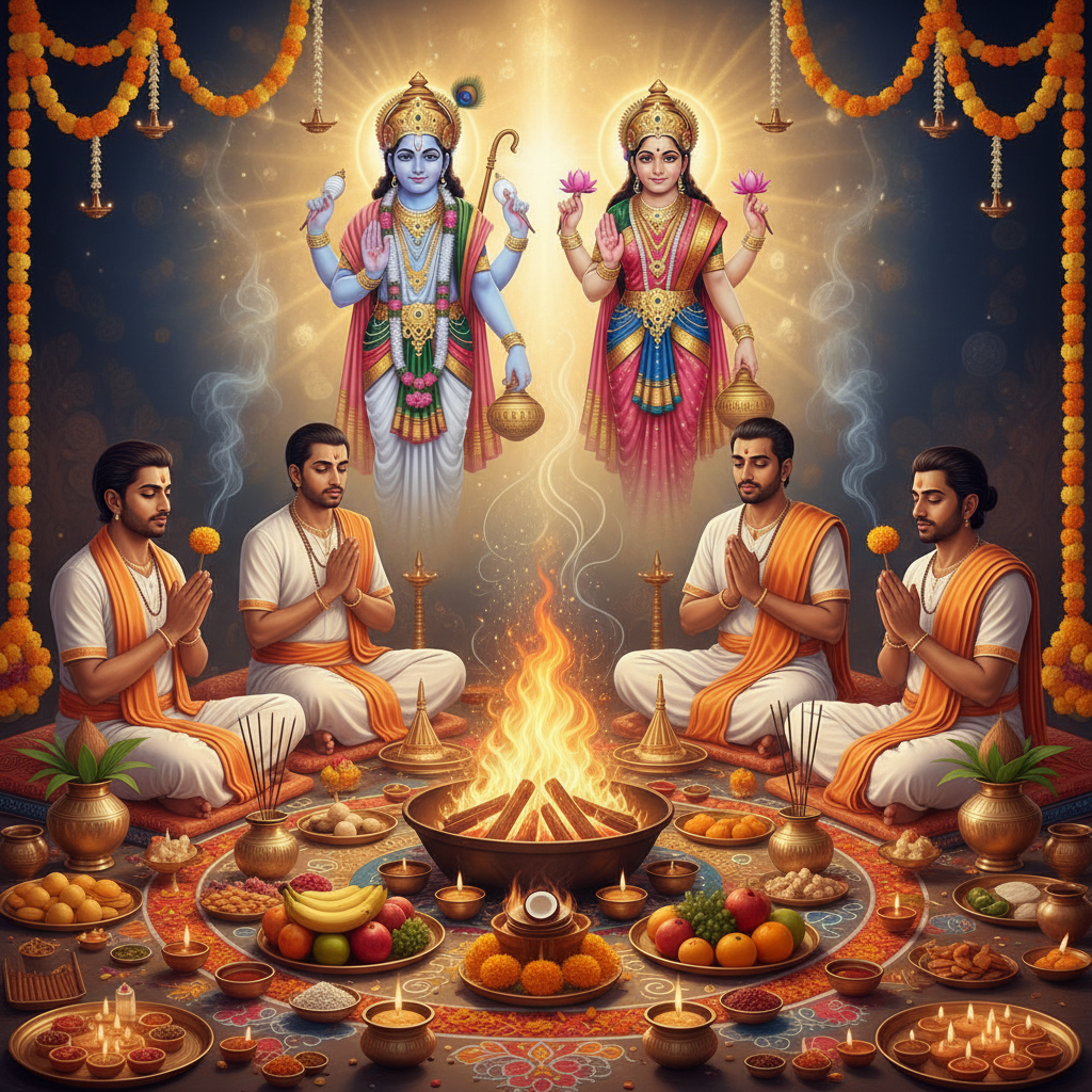 Lakshmi Narayana Pooja for Marriage and wealth-51000 Chants