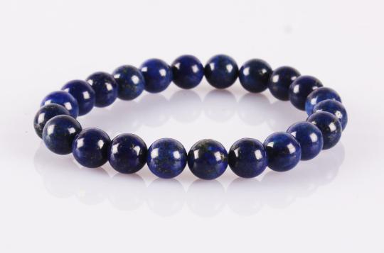 Lapis Lazuli Bracelet (8 mm)-Elastic