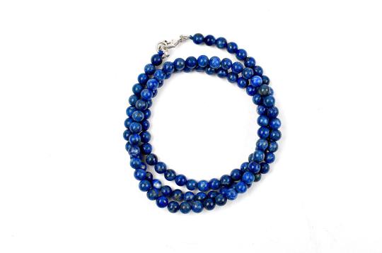 Lapis Lazuli Round Mala (6 mm)-108+1 Beads
