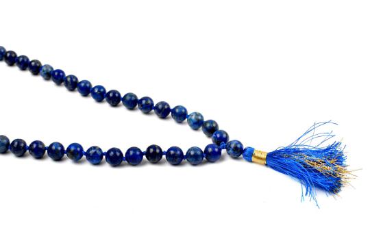 Lapis Lazuli Round Mala-108+1 Beads (Size: 8 mm)