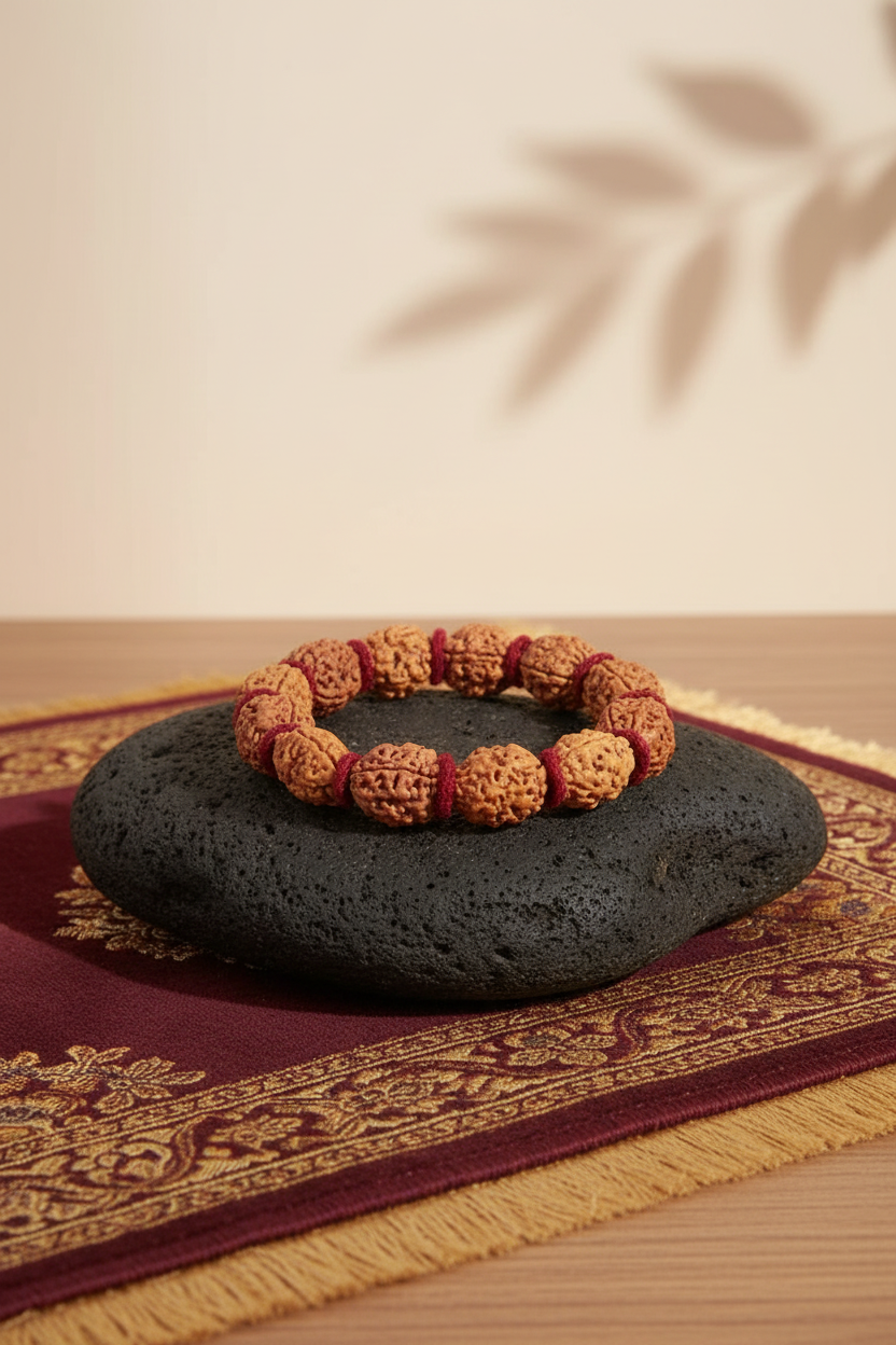Mani Monk Moon Power 2 Mukhi Bracelet with Silk Thread