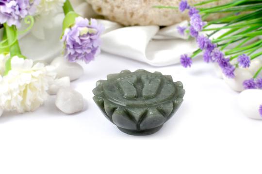 Laxmi Charan Paduka in Red Jade-63 gms