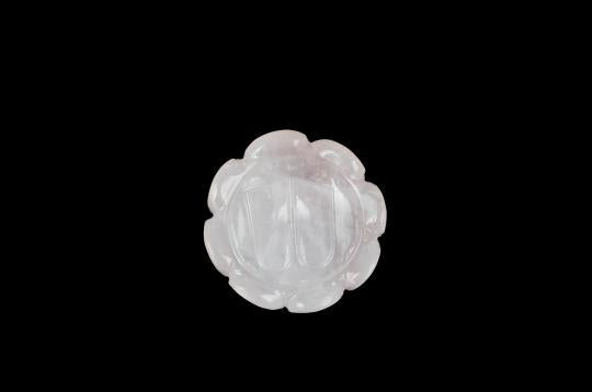 Laxmi Charan in Rose Quartz - 62 gms