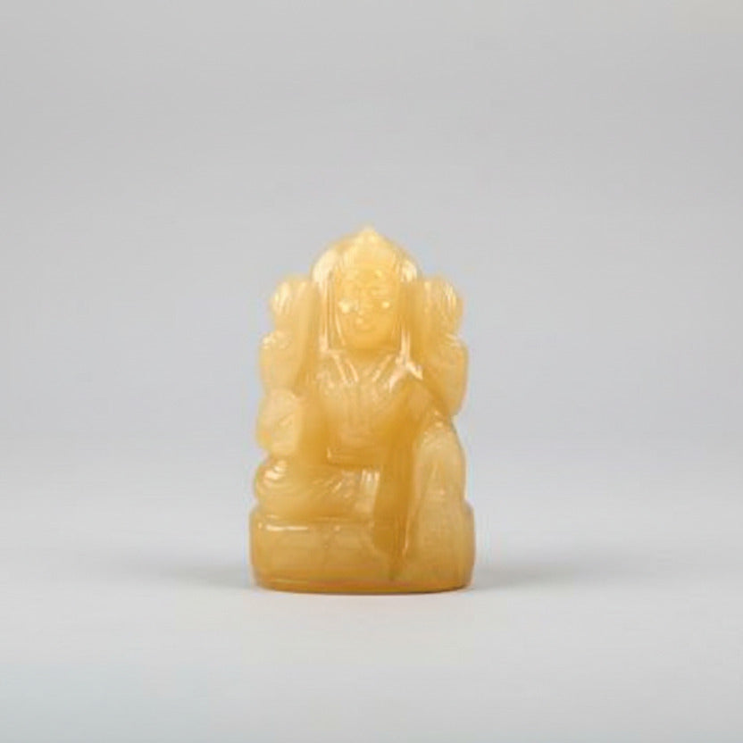 Laxmi in Yellow Jade - 264 gms