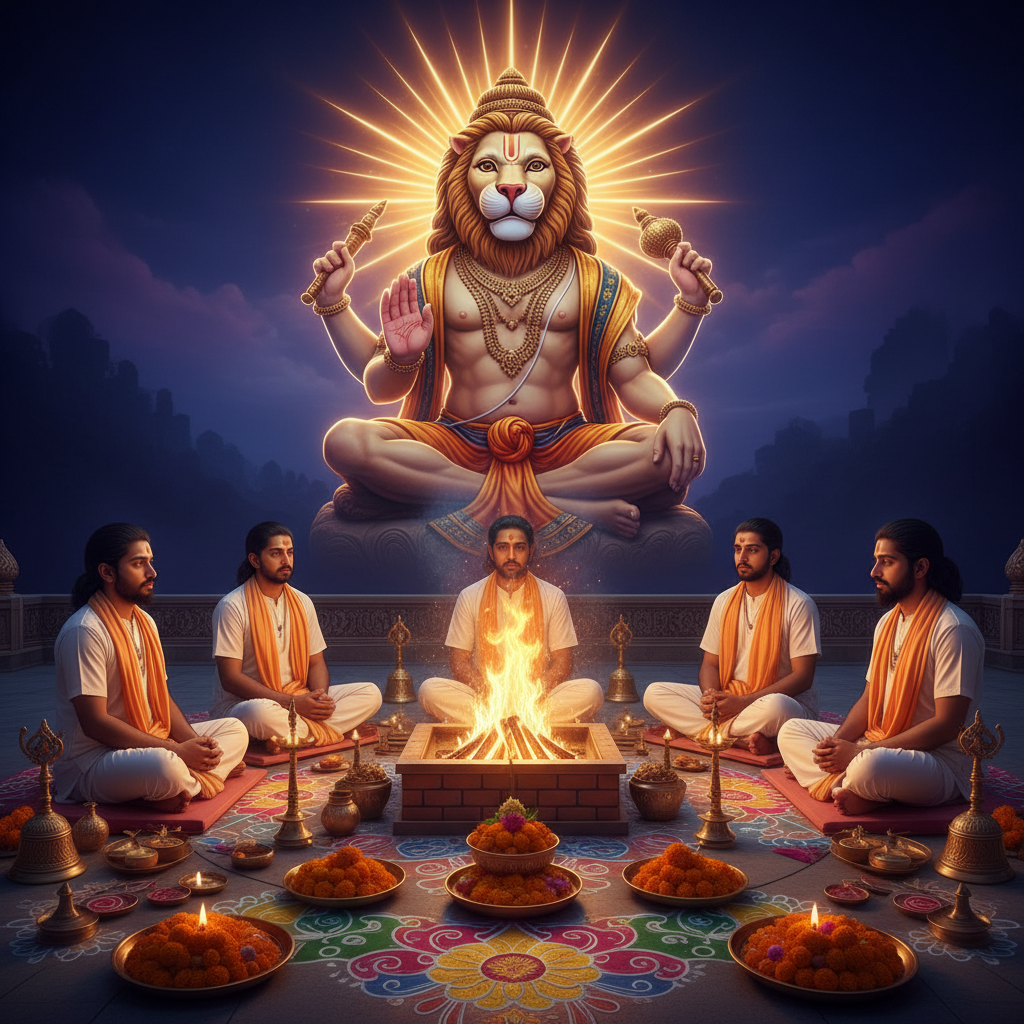 Lord Narasimha Night Puja-125000 Chants