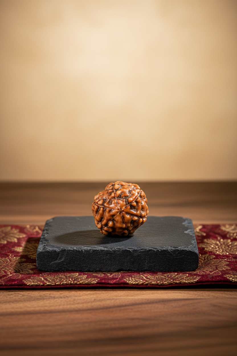 6 Mukhi Premium Java Indonesian Rudraksha Bead 12 mm Small - ManiMonk
