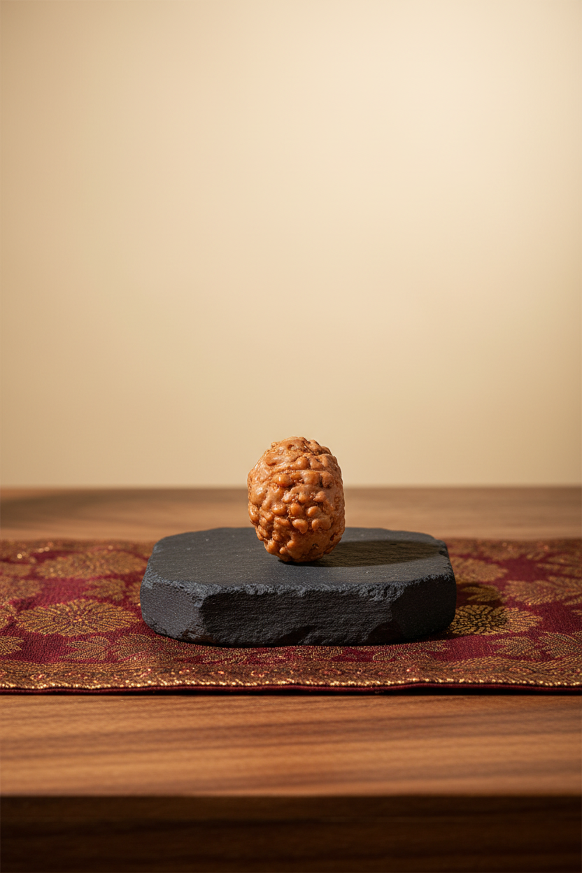 7 Mukhi Premium Java Indonesian Rudraksha Bead 12 mm Small - ManiMonk