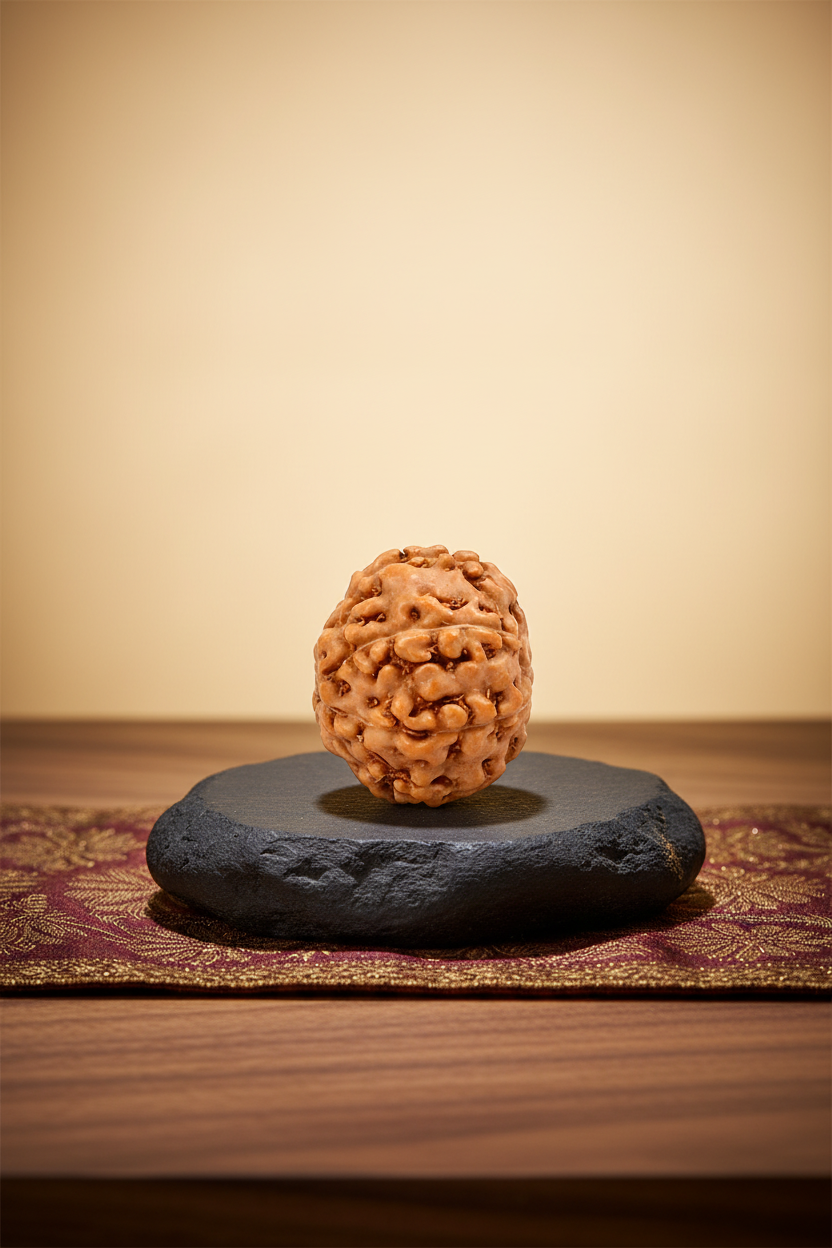 7 Mukhi Premium Java Indonesian Rudraksha Bead 14 mm Regular - ManiMonk