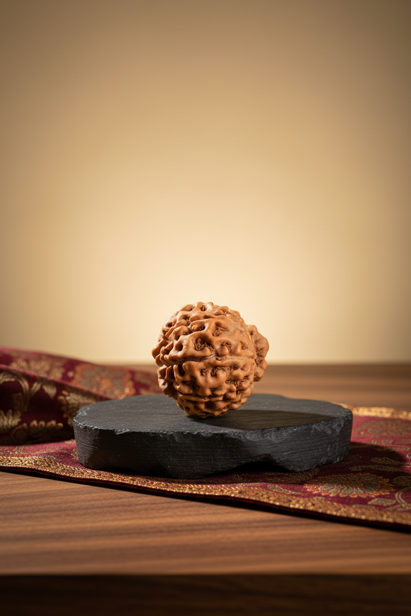 9 Mukhi Premium Java Indonesian Rudraksha Bead 20 mm Collector Grade - ManiMonk