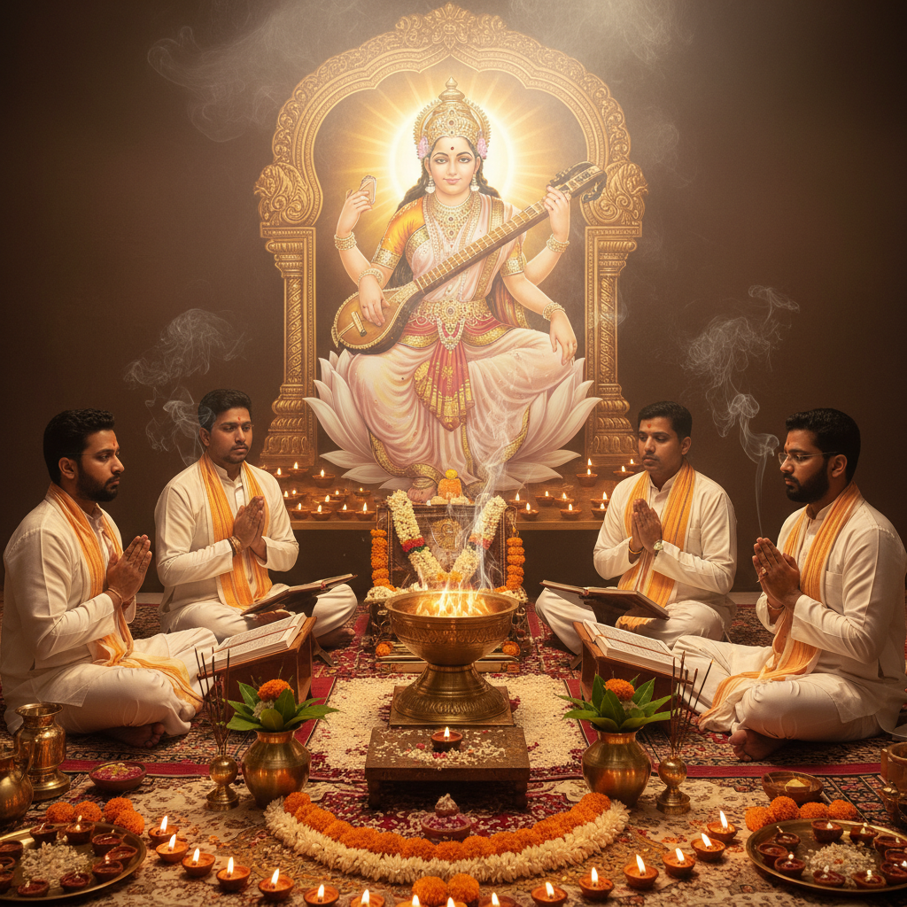 Maa Saraswati Puja Mantra Japa and Yajna-11000 Chants
