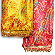 Multi Coloured Chunri-Yellow