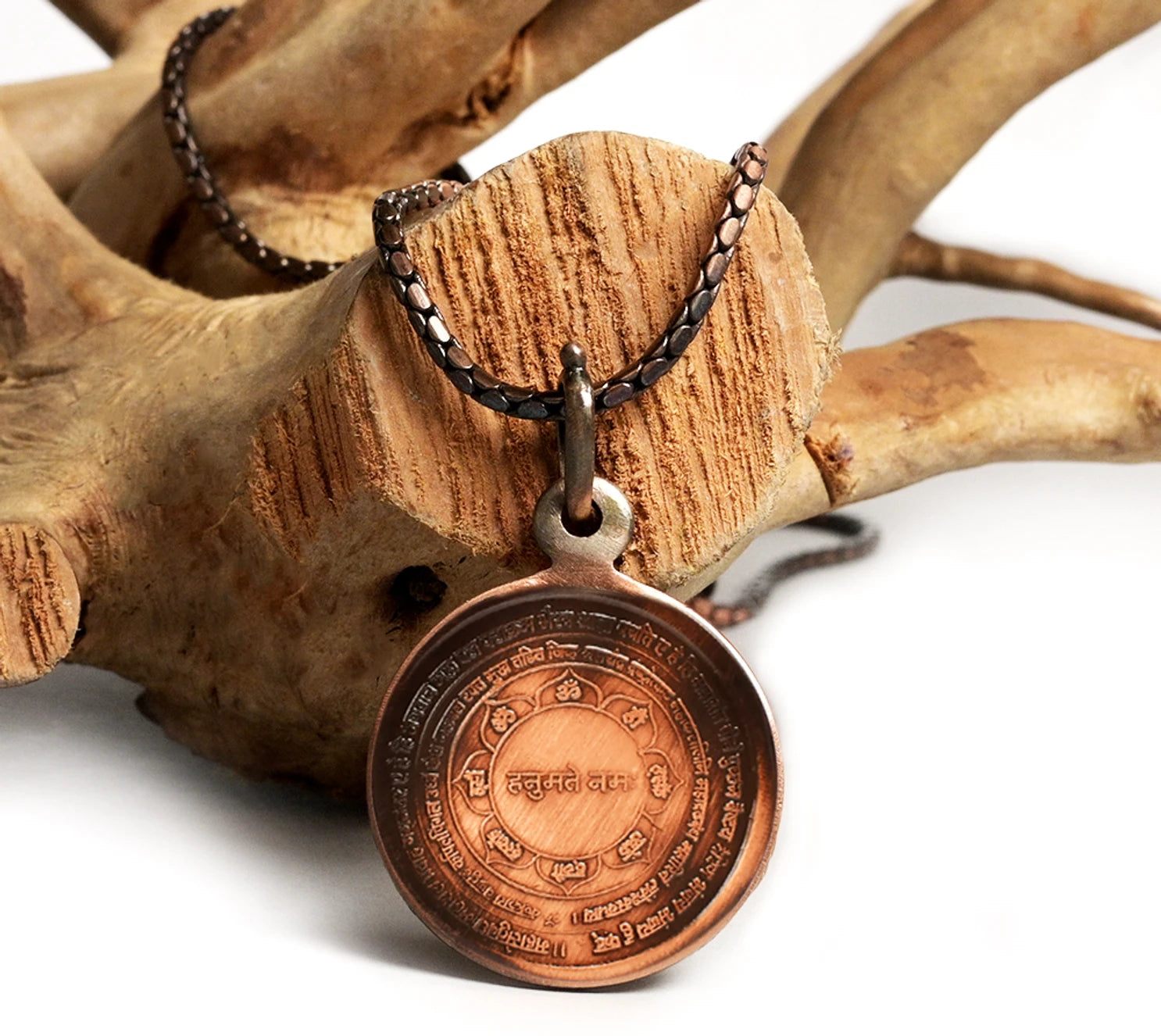 Panchmukhi Hanuman Yantra Locket Copper-Large-With Copper Chain